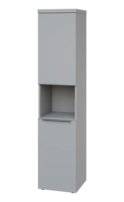 SIN 5 - 42DN kancelářská skříň, 2-dveřová/nika, levá, 1820x400x400, šedá